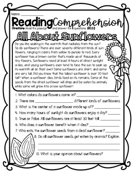 5 pages 2nd grade nonfiction reading comprehension worksheets