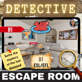 Detective Escape room 360° view English ESL/EFL B1 Interme