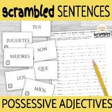 Spanish Possessive Adjectives Long Form Scrambled Sentence