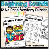 Beginning Sounds Mystery Puzzles No Prep Initial Sounds