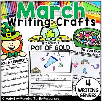 Preview of March Writing Crafts, St. Patrick's Day Prompts, How to Catch a Leprechaun