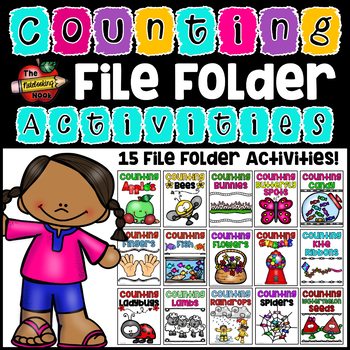 Preview of 15 Counting File Folder Activities - Numbers 0-10