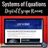 Systems of Equations Digital Escape Room