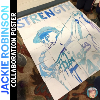 Preview of Jackie Robinson Collaborative Poster — Great Black History Month Activity