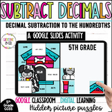 5th Grade Subtracting Decimals Digital Activity