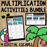 Multiplication Facts Practice Digital Escape Activities BU