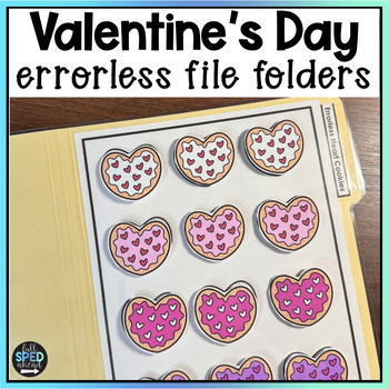 Preview of Valentine’s Day Errorless File Folder Games Autism Centers Special Education
