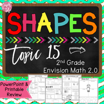 Preview of Envision Math 2.0 Topic 15 Review Shapes
