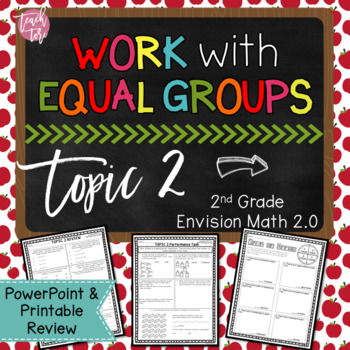 Preview of Envision Math 2.0 Topic 2 Work with Equal Groups