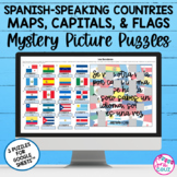 Spanish Speaking Countries Maps Capitals Flags 3 Mystery P