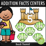 Addition Facts 1-12 Centers Beach Theme