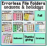 Seasons & Holidays Errorless File Folder Games Autism Cent