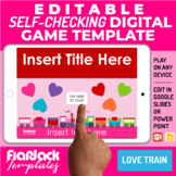 Valentine's Google Slides PowerPoint Editable Game Templat