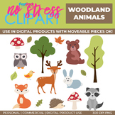 Woodland Animals Clip Art (Digital Use Ok!)
