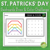 St. Patrick's Day Geoboards Draw and Color Pack