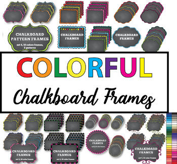 Preview of Chalkboard Frames Bundle