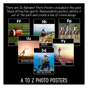 Alphabet Posters Sports Themed With Real Life Photos A To Z Tpt
