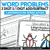 Spring & April Word Problem Addition & Subtraction Mini-books 