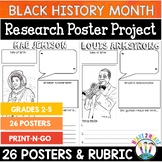 Black History Month Activities Project & Research Poster T
