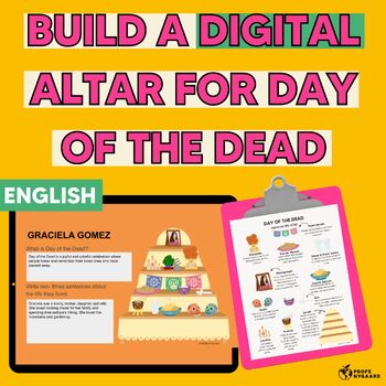 Preview of Build a Day of the Dead Altar Digital Google Assignment - ENGLISH