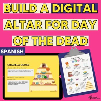 Preview of Build a Day of the Dead Altar Digital Google Assignment - SPANISH