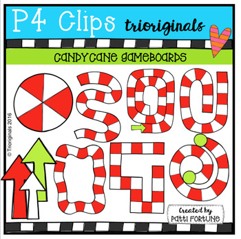 Candy Cane Game Boards P4 Clips Trioriginals By P4 Clips Trioriginals