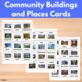 Community Buildings and Places Cards for Autism Visuals Re