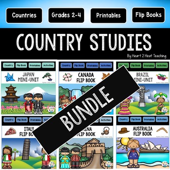 Preview of Country Studies Bundle with 12 Countries: Brazil Canada China Japan Spain Italy