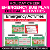 Digital Editable Smart Sub Plan Emergency Activities | Hol
