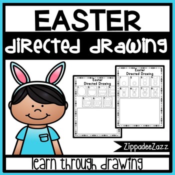 Preview of Easter Directed Drawing Activity for Including Art in any Subject