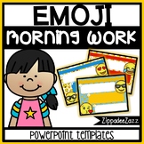 Emoji EDITABLE PowerPoint Templates Morning Work