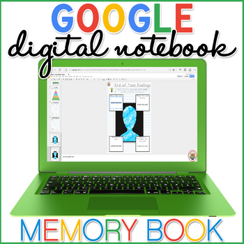 Preview of End of Year Memory Book Digital Interactive Notebook