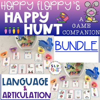 Preview of HOPPY FLOPPY'S HAPPY HUNT, BUNDLE (ARTICULATION & LANGUAGE) SPRING, EASTER