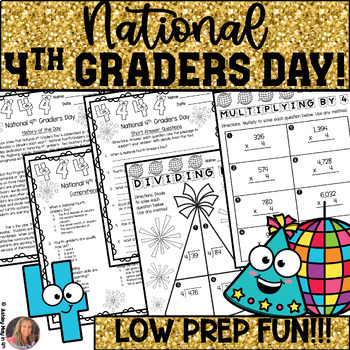 Preview of National 4th Graders Day Activities Crowns Bookmarks and Certificates