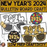 New Years Resolution 2024 Bulletin Board Craft | New Year 