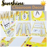 Summer Sunshine Classroom Decor Pack EDITABLE