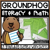 Worksheets for Groundhog Day ELA Literacy and Math Activities