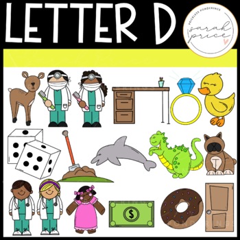Letter D Alphabet Clipart by Sarah Price - Priceless Ponderings | TpT