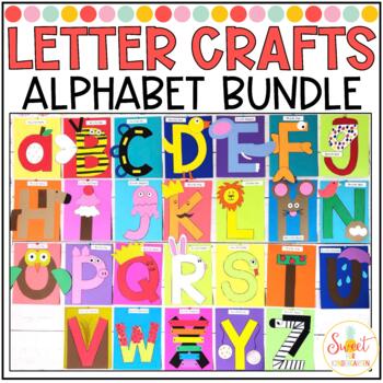 Letter Crafts by Sweet for Kindergarten- Kristina Harrill | TpT