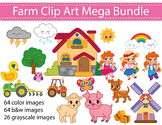 Farm Clipart Bundle Farm Animals Clip Art