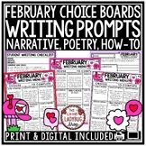 February Menus Poetry How To Narrative Opinion Writing Pro