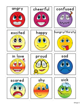 Feelings and Emotions - Autism Communication Cards, Visual Aids, Pecs