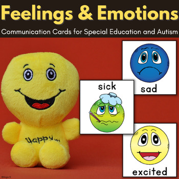 Preview of Feelings and Emotions Picture Cards Faces Autism Visuals Sped