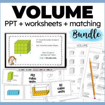 Preview of Finding the Volume of Rectangular Prisms Worksheets & Volume Practice Activities