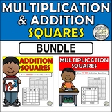 Math Number Squares Bundle. Addition & Multiplication Squa