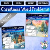 Grade 4 Christmas Math BUNDLE Multi-Step Word Problems 4.OA.A.3