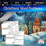 Grade 4 Christmas Math Set 1 Multi-Step Word Problems Revi