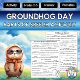 Groundhog Day Activity Parts of Speech Grammar Worksheets 