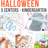 Kindergarten Halloween Activities for 5 Centers