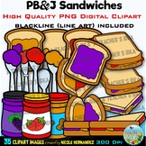 PB&J | Peanut Butter and Jelly Clip Art for Personal and C